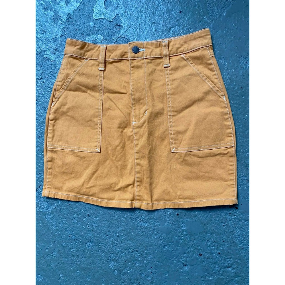 Dickie's Wmns Carpenter Mini Skirt Orange Size 28